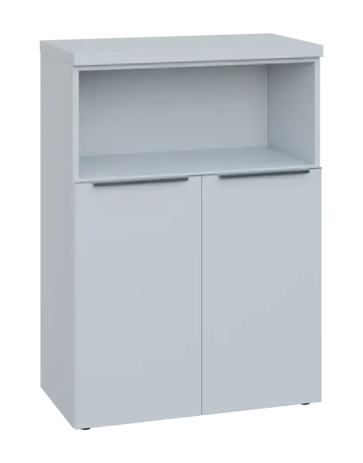 SIN 3 - 8DN kancelářská skříň, 2-dveřová/nika, 1120x800x400, bílá